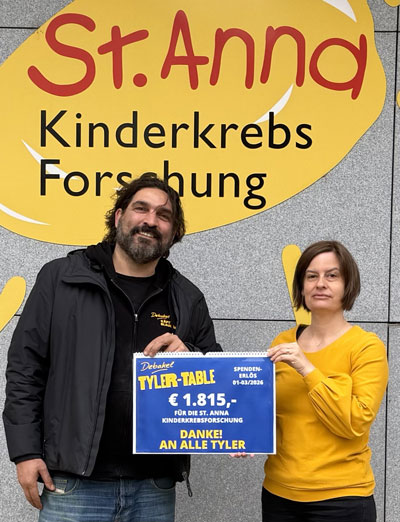 Spendenübergabe an das St. Anna Kinderspital